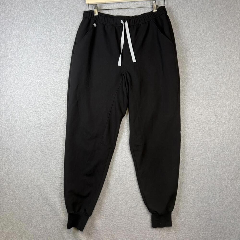 FIGS Tansen Technical Collection Jogger Scrub Pants Black M/S nursing medical